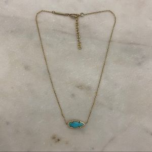 Kendra Scott turquoise arrowhead necklace